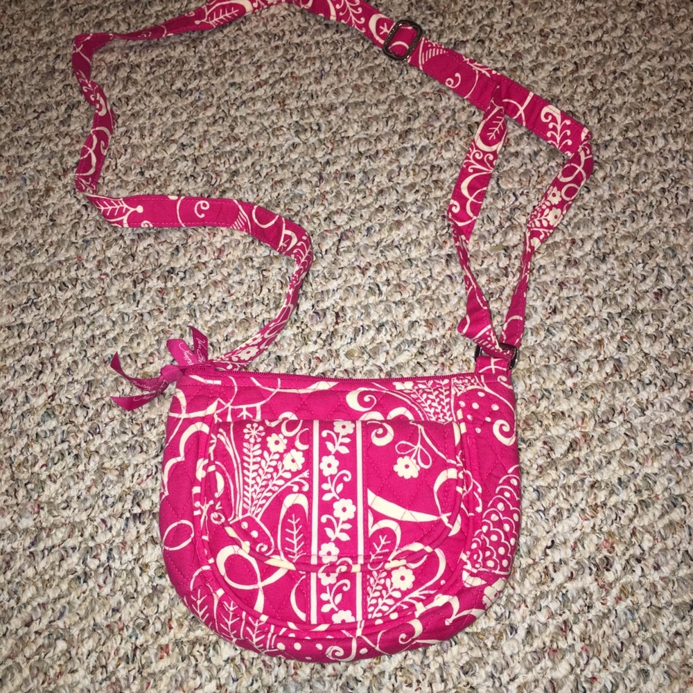 {Vera Bradley} hot pink satchel